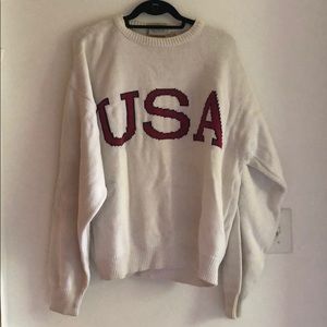 vintage USA XL cotton knit sweater